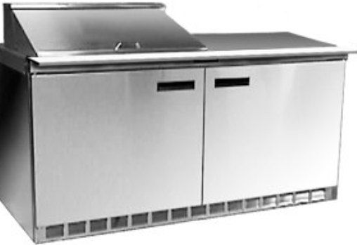 Delfield 4464N-8 Salad Prep Refrigerator with Two Doors - 64