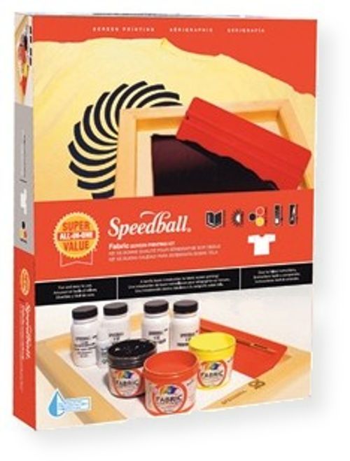 Speedball 4526 Super Value Screen Printing Kit; A terrific introduction to screen printing; Contents include a 10