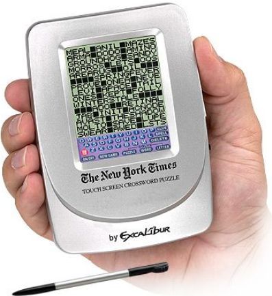 Excalibur 455 3 NY Times Electronic Touch Screen Crossword Game 1 000