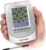 Excalibur 455-3 NY Times Electronic Touch Screen Crossword Game, 1,000 Puzzles, LCD Screen Glows in the Dark, Built-in Stylus,  Three levels of play from beginner to advanced, Auto Memory Save lets you finish puzzles at another time (455-3 455 3 4553)