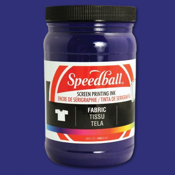 Speedball 4575 Fabric Screen Printing Ink Violet; Brilliant colors, including process colors, for use on cotton, polyester, blends, linen, rayon, and other synthetic fibers; NOT for use on nylon; Also works great on paper and cardboard; Wash-fast when properly heat-set; Non-flammable, contains no solvents or offensive smell; AP non-toxic; Conforms to ASTM D-4236; Can be screen printed or painted on with a brush; UPC 651032045752 (SPEEDBALL4575 SPEEDBALL 4575 SPEEDBALL-4575)
