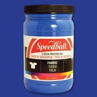 Speedball 4602 Fabric Screen Printing Ink Blue; Brilliant colors, including process colors, for use on cotton, polyester, blends, linen, rayon, and other synthetic fibers; NOT for use on nylon; Also works great on paper and cardboard; Wash-fast when properly heat-set; Non-flammable, contains no solvents or offensive smell; AP non-toxic; Conforms to ASTM D-4236; Can be screen printed or painted on with a brush; Archival qualities; UPC 651032046025 (SPEEDBALL4602 SPEEDBALL 4602 SPEEDBALL-4602) 