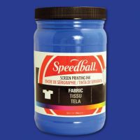 Speedball 4602 Fabric Screen Printing Ink Blue; Brilliant colors, including process colors, for use on cotton, polyester, blends, linen, rayon, and other synthetic fibers; NOT for use on nylon; Also works great on paper and cardboard; Wash-fast when properly heat-set; Non-flammable, contains no solvents or offensive smell; AP non-toxic; Conforms to ASTM D-4236; Can be screen printed or painted on with a brush; Archival qualities; UPC 651032046025 (SPEEDBALL4602 SPEEDBALL 4602 SPEEDBALL-4602)