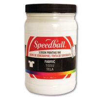 Speedball 4603 Fabric Screen Printing Ink White; Brilliant colors, including process colors, for use on cotton, polyester, blends, linen, rayon, and other synthetic fibers; NOT for use on nylon; Also works great on paper and cardboard; Wash-fast when properly heat-set; Non-flammable, contains no solvents or offensive smell; AP non-toxic; Conforms to ASTM D-4236; Can be screen printed or painted on with a brush; Archival qualities; UPC 651032046032 (SPEEDBALL4603 SPEEDBALL 4603 SPEEDBALL-4603) 