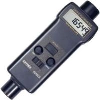 Extech 461825 Combination Tachometer/Stroboscope; Unique display where characters reverse direction depending on measurement mode you are in; Large 0.4 in. 5 digit LCD digital display; Microprocessor based with quartz crystal oscillator to maintain high accuracy; Tachometer memory stores last, max and min readings; Performs Tachometer RPM measurement and Stroboscopic speed and motion analysis; UPC: 793950468258 (EXTECH461825 EXTECH 461825 TACHOMETER STROBOSCOPE) 
