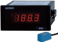 Extech 461950-NIST Panel Mount Tachometer with NIST Certificate; Measure RPMs from 5 to 99990rpm with microprocessor quartz crystal accuracy of 0.05 percent + 1digit; Resolution from 0.1rpm (5 to 1000rpm) to 1rpm (1000 to 9999rpm) to 10rpm (10000rpm to 99990rpm); Large 4 digit LED display updates once per second (rpm greater than 60); UPC: 793950479506 (EXTECH461950NIST EXTECH 461950-NIST TACHOMETER) 