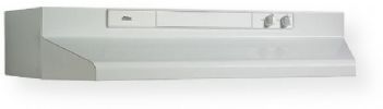 Broan 463011 Under Cabinet Range Hood, 30 inch, White On White, 190 CFM, 7.5 Sone (3-14" x 10") or 220 CFM (7" round)– HVI Certified, Easily installs as 7" round vertical discharge; 3-1/4" x 10" vertical discharge; 3-1/4" x 10" horizontal discharge or non-ducted, UPC 026715103959 (46-3011 46 3011) 
