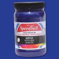 Speedball 46410 Acrylic Screen Printing Ink Process Cyanine 32 oz; Brilliant colors for use on paper, wood, and cardboard; Cleans up easily with water; Non-flammable, contains no solvents; AP non-toxic, conforms to ASTM D-4236; Can be screen printed or painted on with a brush; Archival qualities; 32 oz; Process Cyanine color; Dimensions 3.62" x 3.62" x 6.12"; Weight 3.23 lbs; UPC 651032106729 (SPEEDBALL46410 SPEEDBALL 46410 SPEEDBALL-46410) 