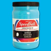 Speedball 4653 Acrylic Screen Printing Ink Peacock Blue 32oz; Brilliant colors for use on paper, wood, and cardboard; Cleans up easily with water; Non-flammable, contains no solvents; AP non-toxic, conforms to ASTM D-4236; Can be screen printed or painted on with a brush; Archival qualities; 32 oz; Peacock Blue color; Dimensions 3.62" x 3.62" x 6.12"; Weight 3.23 lbs; UPC 651032046537 (SPEEDBALL4653 SPEEDBALL 4653 SPEEDBALL-4653) 