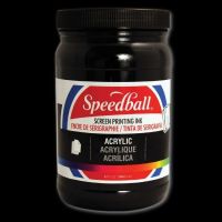 Speedball 4657 Acrylic Screen Printing Ink Black 32oz; Brilliant colors for use on paper, wood, and cardboard; Cleans up easily with water; Non-flammable, contains no solvents; AP non-toxic, conforms to ASTM D-4236; Can be screen printed or painted on with a brush; Archival qualities; 32 oz; Black color; Dimensions 3.62" x 3.62" x 6.12"; Weight 3.23 lbs; UPC 651032046575 (SPEEDBALL4657 SPEEDBALL 4647 SPEEDBALL-4647) 