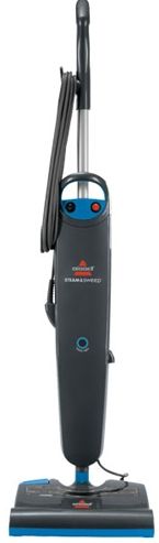 Bissell 46B4 Steam & Sweep Hard Floor Steam Cleaner; 100% chemical free; Rotating sweeper brush picks up dirt and debris; Sanitizes floors with steam when used as directed; 2 year limited warranty;  Weight 9.5 Lbs; UPC 011120018257 (46B4)