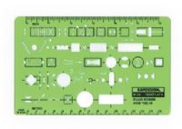 Rapidesign R46 Fluid Power Template, Contains symbols for fluid power diagrams derived from ANSI Y32.10, Shipping Dimensions 7.00 x 4.50 x 0.03 inches, Shipping Weight 0.06 lb, UPC 014173253620 (46R 46-R 46/R RAPIDESIGNR46 RAPIDESIGN-R46) 