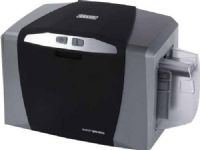 Fargo 47000 Model DTC1000 Single-Sided Photo ID Printer, Resolution 300 dpi (11.8 dots/mm) continuous tone, Up to 16.7 million/256 shades per pixel Colors, 24 seconds per card (YMCKO) Print Speed, 100 cards Input Hopper Card Capacity, 32 MB RAM Memory, Edge-to-edge printing in full-color or simple black and white, UPC 754563470007 (47-000 470-00 DTC-1000 DTC 1000) 