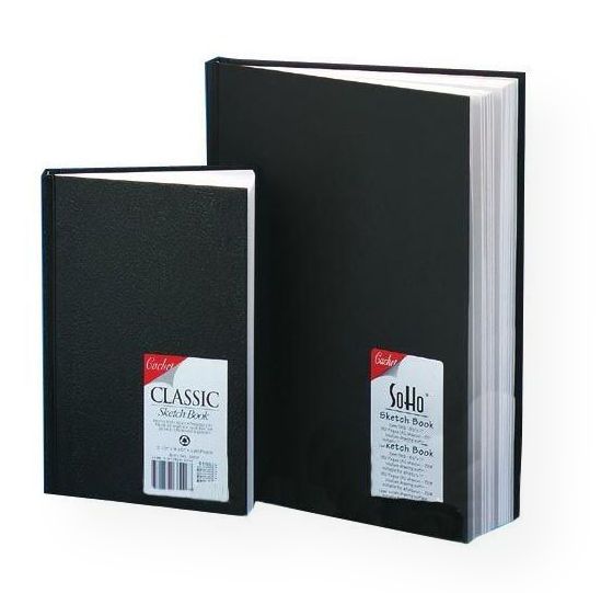 Cachet 471101108 Classic 11 x 8 Black Sketch Book; All-purpose and great for drawing, writing, or doodling; Made of high-quality, 70 lb; neutral pH acid-free paper; Ideal for ink, pencil, markers, or pastels; Bound for durability and covered in black embossed water-resistant cover stock; Shipping Weight 2.00 lbs; Shipping Dimensions 11.00 x 8.00 x 1.00 inches; EAN 9781877824265 (CACHET471101108 CACHET-471101108 CACHET/471101108  SKETCHING DRAWING)