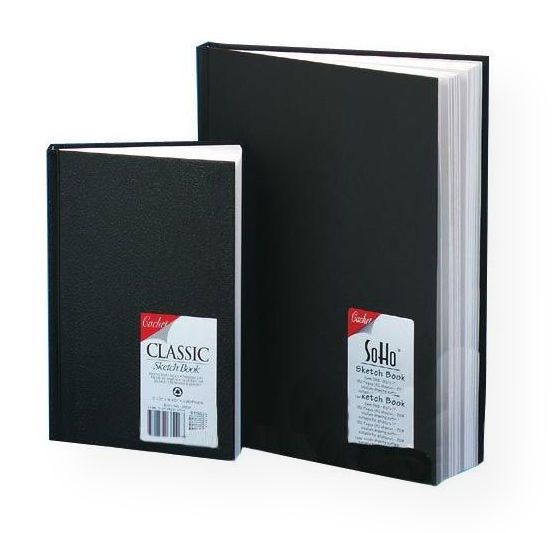 Cachet 471101114 Classic Black 11 x 14 Sketch Book; All-purpose and great for drawing, writing, or doodling; Made of high-quality, 70 lb; neutral pH acid-free paper; Ideal for ink, pencil, markers, or pastels; Bound for durability and covered in black embossed water-resistant cover stock; Shipping Weight 3.00 lbs; Shipping Dimensions 14.00 x 11.00 x 0.25 inches; EAN 9781877824241 (CACHET471101114 CACHET-471101114 SKETCHING DRAWING)