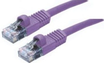 APC American Power Conversion 47127PL-5 CAT5 Enhanced Network Patch Cord Molded Snaglees Purple, 5 feet (1.52 meters) Cord Length, RJ45 Male to RJ45 Male, 568B, 4 Pair, 24AWG, UPC 788597212210 (47127PL5 47127PL 5 47127-PL5)