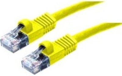 APC American Power Conversion 47127YL-5 CAT5 Enhanced Network Patch Cord Molded Snaglees Yellow, 5 feet (1.52 meters) Cord Length, RJ45 Male to RJ45 Male, 568B, 4 Pair, 24AWG, UPC 788597032092 (47127YL5 47127YL 5 47127-YL5)