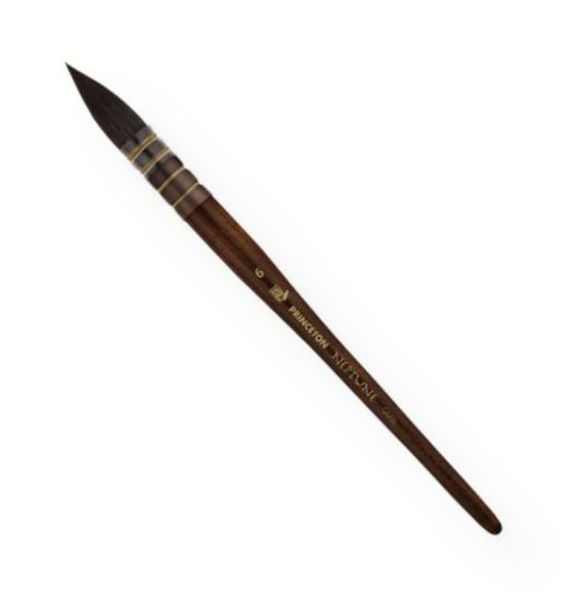 Princeton 4750Q-6 Best Neptune Synthetic Squirrel Watercolor Brush Quill 6; Short handle brushes drink up watercolor delivering oceans of color; Made from soft and thirsty synthetic squirrel hairs; Quill 6; Shipping Weight 0.02 lb; Shipping Dimensions 9.00 x 0.50 x 0.38 inches; UPC 757063475251 ( 4750Q6 PRINCETON-4750Q-6 PRINCETON-BEST-NEPTUNE-4750Q-6 PAINTING)