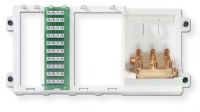 Leviton 47606-BTV Basic Telephone and Video Panel; White; Handles up to four telephone lines through to 9 telephone connections, and 6 video connections; Panel includes a plastic bracket, 1X9 Bridge Telephone Board and a 6-Way 2 GHz Video Splitter; UPC 078477057650 (47606BTV 47606 BTV 47606-BTV  47606-BTVPATCH 47606-BTV-PANEL BASIC-47606-BTV)Leviton 47606-BTV Basic Telephone and Video Panel; White; Handles up to four telephone lines through to 9 telephone connections, and 6 video connections; Pa 