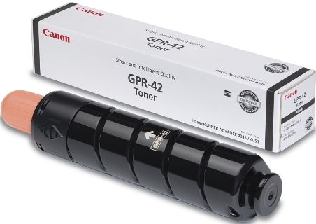 Canon 4791B003AA Model GPR 42 Black Toner Cartridge for use with imageRUNNER ADVANCE 4045, 4051, 4245 and 4251 Printers, Estimated 34200 pages yield @ 5%, New Genuine Original OEM Canon Brand, UPC 013803128765 (4791-B003AA 4791B-003AA 4791B003A 4791B003 GPR42 GPR-42 GPR42BK)