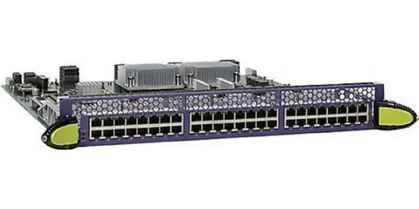 Extreme Networks 48041 Model BDXA-10G48X Expansion Module, 8 Interface Module Maximum, Maximun 384 10GbE wire speed ports per system, Supports 1/10GbE SFP/SFP+ with SR/LR/ER/ZR optics and cables, Suited for high-density, low-latency edge/aggregation/core applications, BlackDiamond X Series Switch Chassis Compatible, Dimensions: 17.9