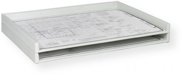 Safco 4899 Giant Stack Tray for 30 x 42 Documents, White, 300 lbs. Weight Capacity, Trays have a 40 lb. load capacity, Compartment Size 42 1/2