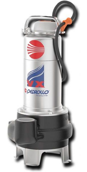 Pedrollo 48SGV90A0P2CA5P Cast Iron Sewage Pump - 5520 GPH, 3/4 HP, 1.5