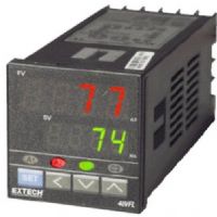 Extech 48VFL13 Temperature PID Controller 1/16 DIN with 4-20mA Output, Dual 4-digit LED displays for process and setpoint values, Easy programming & navigation with user-friendly menus and tactile keypad, Fuzzy Logic PID offers intuitive control simulating human control logic, UPC 793950480137 (48VFL-13 48VFL 13) 