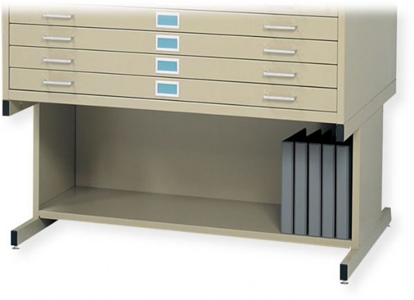 Safco 4979 High Base for 4998 Model, Tropic Sand Color; Tropic sand Flat file high base; Base raises files 20