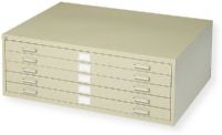 Safco 4994 Five Drawer Steel Flat File for 24" x 36" Document Size, Tropic Sand Color; Tropic Sand flat file organizer; Case hardened, ball bearing rollers for quiet operation; Positive closures and courtesy stops; Rear hood and hinged front depressor; Use individually or in space saving stack; UPC 73555499469 (4994S 4994TSR 4994-SAND SAFCO4994 SAFCO-4994S SAFCO-4994-TSR) 