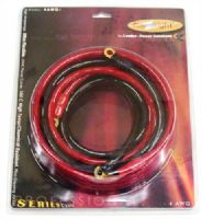PowerBright 4-AWG12 Professional Battery Cable 12FT, 4 AWG Gauge Professional Series Battery Cables, 24K Gold Plated Ring Type Connectors, High Amperage, Ultra Flexible, OFHC Power Cable, 105°C High Temperature / Chemical Resistant; Non-Gripping Jacket; UPC 841915000798 (4AWG12 4 AWG12 4AWG 4-AWG Power Bright) 
