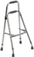 Mabis 500-1306-0600 Folding Aluminum Hemi-Walker, Chrome, Provides the support and stability of a walker with the lightness and flexibility of a cane, Made of strong, 7/8” anodized aluminum tubing, Low, hemi-height of 30" - 35" is ideal for smaller users, Folds conveniently for storage, Constructed of 7/8" anodized aluminum tubing, Height adjusts from 30" - 35" in 1" increments, Unit weight: 3.5 lbs, Weight capacity: 250 lbs (500-1306-0600 50013060600 5001306-0600 500-13060600 500 1306 0600) 
