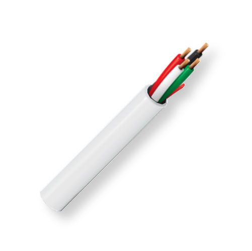 Belden 5002UP 009500, Model 5002UP, 12 AWG, 4-Conductor, High-Conductivity, Commercial Audio Cable; White Color; CL3 Rated; Highly flexible stranded Bare copper conductors; PVC insulation; PVC jacket with ripcord; UPC 612825155782 (BTX 5002UP009500 5002UP 009500 5002UP-009500 BELDEN)