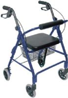Mabis 501-1012-2100 Ultra Lightweight Aluminum Rollator, Straight Backrest, Royal Blue, At only 15 lbs., this ultra lightweight rollator is an ideal solution for active, on-the-go users Like all DMI rollators, this model folds easily for storage and transport, Straight padded backrest and cushioned seat for maximum comfort, Height adjustable handles comfortably fit most users, Secure bicycle-style handbrakes with ergonomic handgrips (501-1012-2100 50110122100 5011012-2100 501-10122100 501 1012 2 