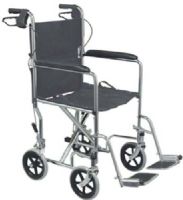 Mabis 501-1037-0678 19” Folding Steel Transport Chair, Chrome (with hand brakes), Transport chairs are designed for quick and easy transport of the user without the cumbersome bulkiness of a wheelchair, Quick release fold-down back, Removable swing-away leg riggings, Padded fixed armrests, Dual “push-to-lock” rear wheel brakes, Adjustable seat belt, Weight capacity: 250 lbs., Also available without bicycle-style, loop-lock hand brakes, Latex Free (501-1037-0678 50110370678 5011037-0678 501-10370 