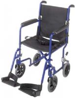 Mabis 501-1052-2100 19” Ultra Lightweight Aluminum Transport Chair, Royal Blue, Duro-Med’s lightweight, durable transport chairs are designed with safety and convenience in mind., Quick release fold-down back, Removable swing-away leg riggings, Dual “push-to-lock” wheel brakes, Padded upholstered nylon seats with backs, Adjustable seat belts, Padded fixed armrests, Weight capacity: 250 lbs, Latex Free (501-1052-2100 50110522100 5011052-2100 501-10522100 501 1052 2100) 