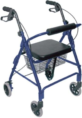 Mabis 501-1012-2100 Ultra Lightweight Aluminum Rollator, Straight Backrest, Royal Blue, At only 15 lbs., this ultra lightweight rollator is an ideal solution for active, on-the-go users Like all DMI rollators, this model folds easily for storage and transport, Straight padded backrest and cushioned seat for maximum comfort, Height adjustable handles comfortably fit most users, Secure bicycle-style handbrakes with ergonomic handgrips (501-1012-2100 50110122100 5011012-2100 501-10122100 501 1012 2
