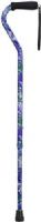 Mabis 502-1300-9904 Lightweight Adjustable Designer Cane, Offset Handle, Purple Flower, Attractive designer patterns and colors offer style and flair to an otherwise conservative look for both men and women, Constructed of strong, yet lightweight anodized 7/8" aluminum tubing with slip-resistant rubber tip, Soft foam grip offset handle, Features a positive locking ring for added safety and security (502-1300-9904 50213009904 5021300-9904 502-13009904 502 1300 9904) 