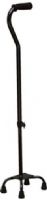Mabis 502-1333-0200 Small Base Quad Cane, Black, Quad canes are lightweight and offer maximum support while walking, Comfortable, soft foam handgrip and 4 slip-resistant rubber tips, 3/4" aluminum tubing with steel base, Height easily adjusts from 29" - 38" in 1" increments, Handle can be easily reversed for left or right hand use, Cane Weight: 2-1/2 lbs (502-1333-0200 50213330200 5021333-0200 502-13330200 502 1333 0200) 