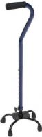 Mabis 502-1333-9913 Small Base Quad Cane, Blue Ice, Quad canes are lightweight and offer maximum support while walking, Comfortable, soft foam handgrip and 4 slip-resistant rubber tips, 3/4" aluminum tubing with steel base, Height easily adjusts from 29" - 38" in 1" increments, Handle can be easily reversed for left or right hand use, Cane Weight: 2-1/2 lbs (502-1333-9913 50213339913 5021333-9913 502-13339913 502 1333 9913) 