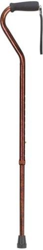 Mabis 502-1300-9914 Lightweight Adjustable Designer Cane, Offset Handle, Copper Swirl, Attractive designer patterns and colors offer style and flair to an otherwise conservative look for both men and women, Constructed of strong, yet lightweight anodized 7/8
