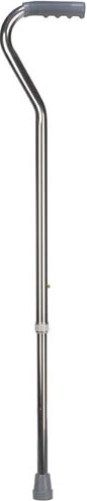 Mabis 502-1305-0600 Deluxe Adjustable Aluminum Cane, Offset Vinyl Grip, Silver, Lightweight, adjustable aluminum canes offer value and durability, Unisex design, Vinyl grip on offset handle, Offset handle style, Positive locking ring, Slip-resistant metal-reinforced rubber tip (502-1305-0600 50213050600 5021305-0600 502-13050600 502 1305 0600)