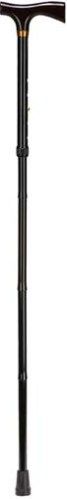 Mabis 502-1313-0200 Ladies Adjustable Folding Cane w/ Derby-Top Handle, Black, Lower profile shaft is ideal for use by women or persons of shorter stature, Convenient folding style opens automatically, Contoured wood derby style handle, Slip-resistant rubber tip, Four sections when folded, Wooden grip, Derby handle style (502-1313-0200 502-1313-0200 502-1313-0200 502-1313-0200 502-1313-0200)