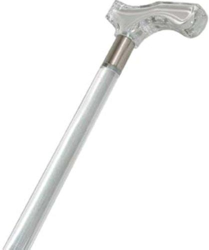Mabis 502-1342-5500 Derby-Top Acrylic Cane, Constructed of strong acrylic for long-lasting durability, Attractive clear style, Derby-top handle, Slip-resistant rubber tips, Derby handle style, Acrylic tubing, Slip-resistant rubber tip, Weight capacity: 150 lbs. (502-1342-5500 50213425500 5021342-5500 502-13425500 502 1342 5500)
