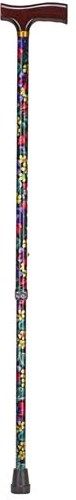 Mabis 502-1351-9909 Lightweight Adjustable Designer Cane, Derby Top, Floral, Attractive designer patterns and colors offer style and flair to an otherwise conservative look for both men and women, Constructed of strong, yet lightweight anodized 7/8
