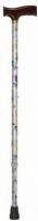 Duro-Med 502-1351-9908 S Aluminum Adjustable Cane With Derby-Top Handle, Adjustable height from 31" to 40", Splash (50213519908 S 502 1351 9908 S 50213519908 502 1351 9908 502-1351-9908) 