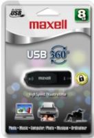 Maxell 503202 High Speed 8GB USB Flash Drive, 360° rotating cap USB flash drive, no loose cap; Easy plug and play design allows for easy storage and sharing; Password protection keeps your files secure; Compatible with Windows 2000, XP and Vista; UPC 025215716478 (50-3202 503-202 5032-02) 