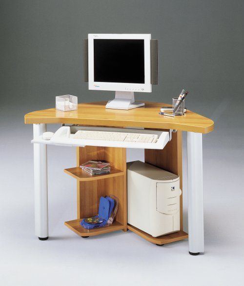 Gautier 503-280; Contemporary Chicago Compact Computer Desk, Durable Melamine Laminate, Satin Varnish Finish (503.280 503 280 503280 GAU-503-280)
