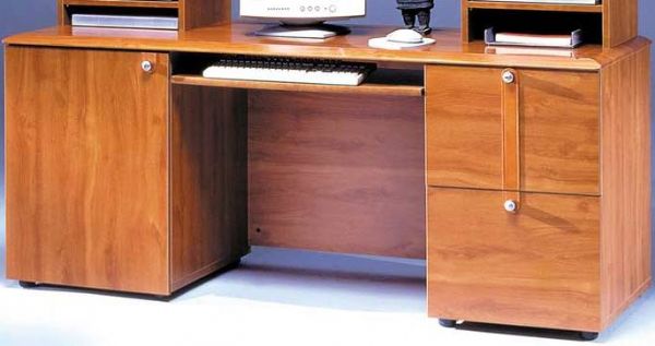 Gautier 507-270 Credenza, 1 File Drawer, 1 Utility Drawer, Harmony Collection, Italian Cherry Finish (507.270 507 270 507270)