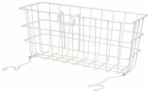 Duro-Med 510-1086-1900 S Universal Clip-On Walker Basket, Is plastic coated in white to help resist rust (51010861900 S 510 1086 1900 S 51010861900 510 1086 1900 510-1086-1900)